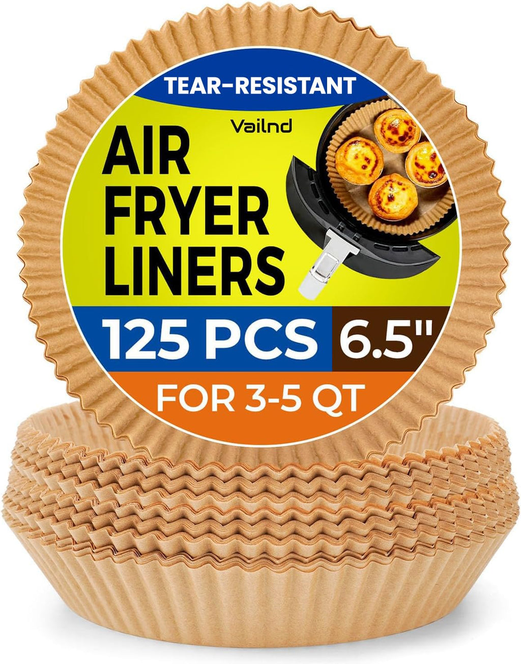 250 Pcs 9" Square Air Fryer Liners Disposable for 8-12QT, Parchment Paper