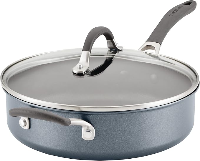 Circulon A1 Series w/ScratchDefense Nonstick Induction Wok with Lid, 14-Inch, Wok Pan with Lid, Graphite