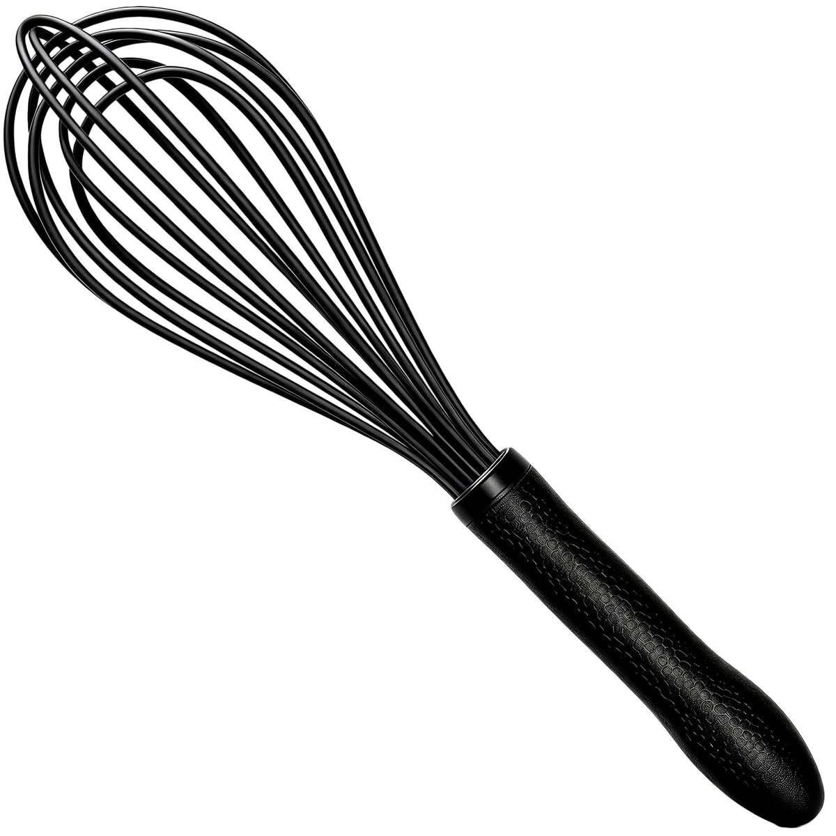 TEEVEA Silicone Whisk 11 Inch, Non-Slip Handle Heat Resistant Non-Scratch
