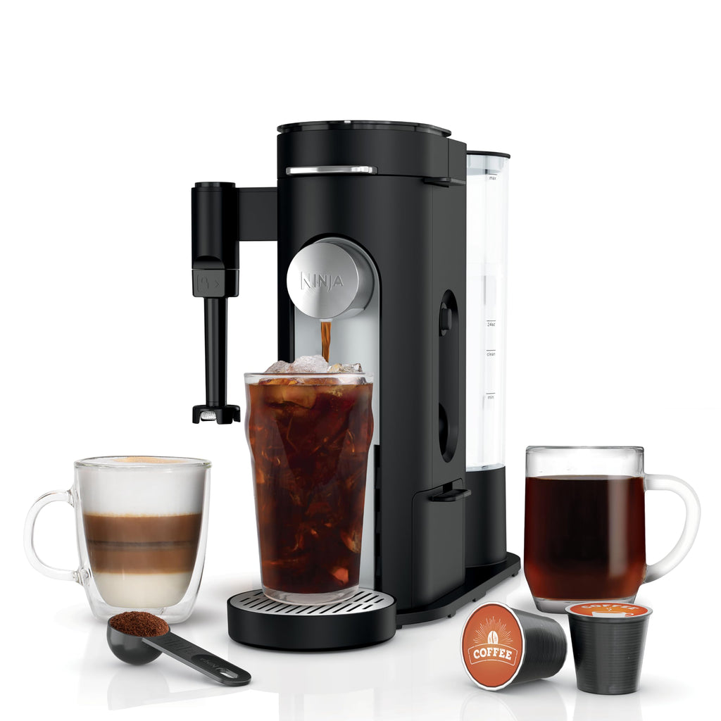Ninja Pod & Grounds XL Coffee Maker, K-Cup Compatible, Denim Blue, PB055ABL