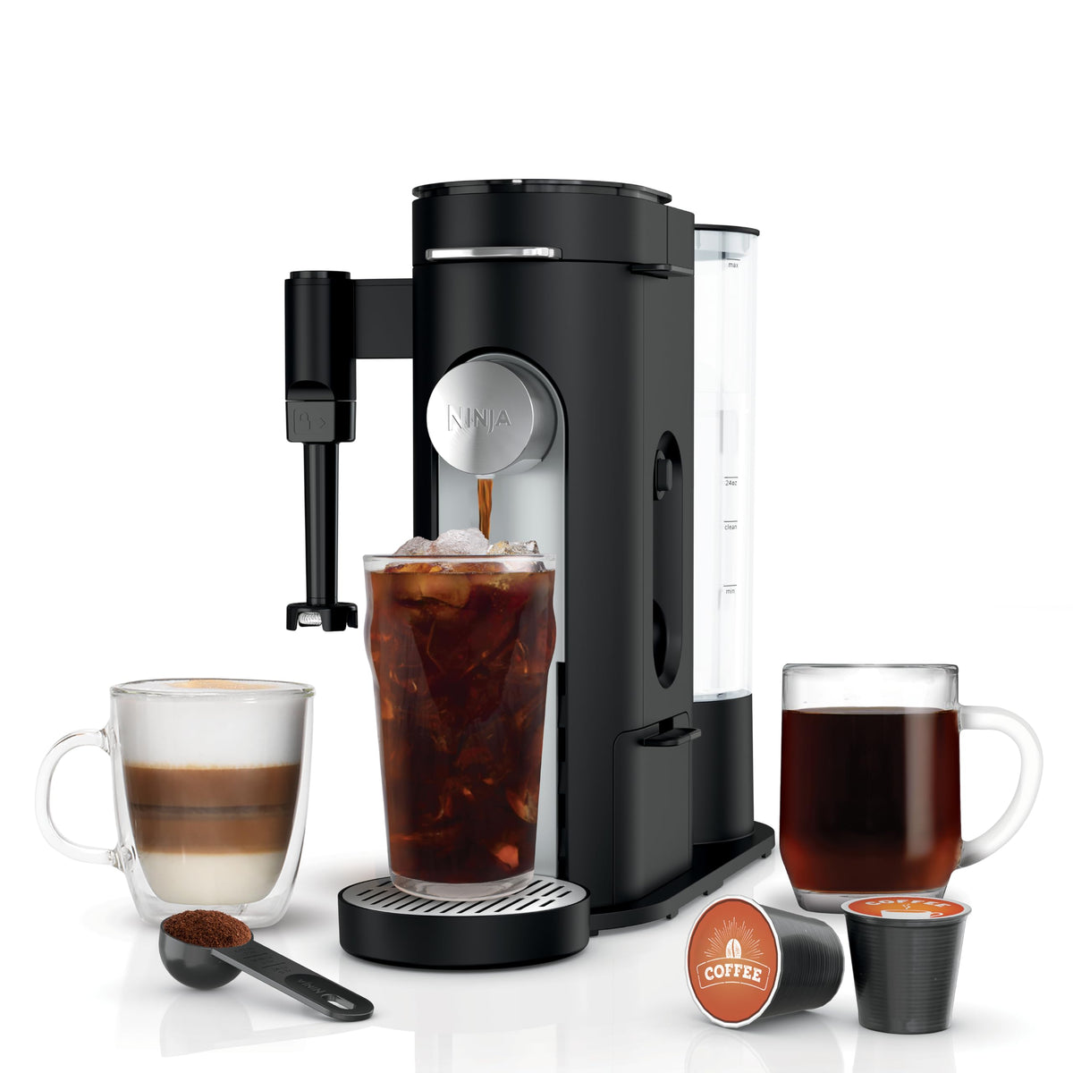 Ninja Pod & Grounds XL Coffee Maker, K-Cup Compatible, Denim Blue, PB055ABL