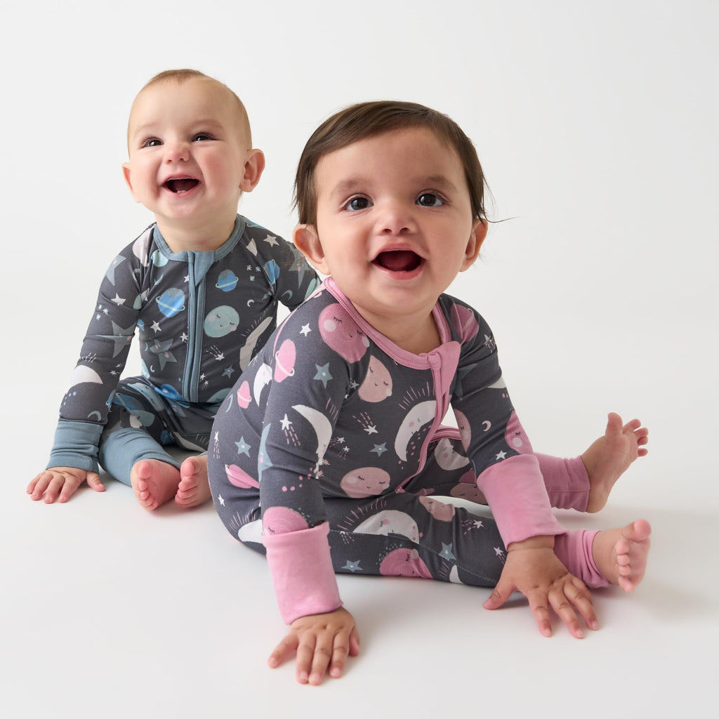 Little Sleepies Baby Pajamas, Blue To the Moon & Back, 2T