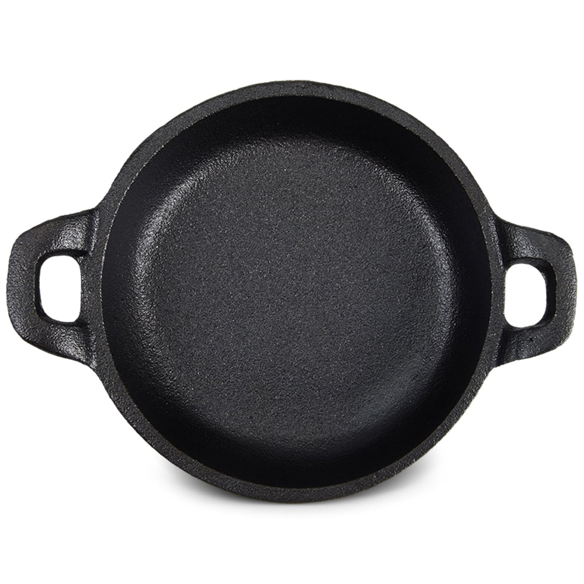 Ziliny 6 Pack Mini Cast Iron Skillets 6.3 x 6.3 x 1.5 Inch Pan Ramekin Set