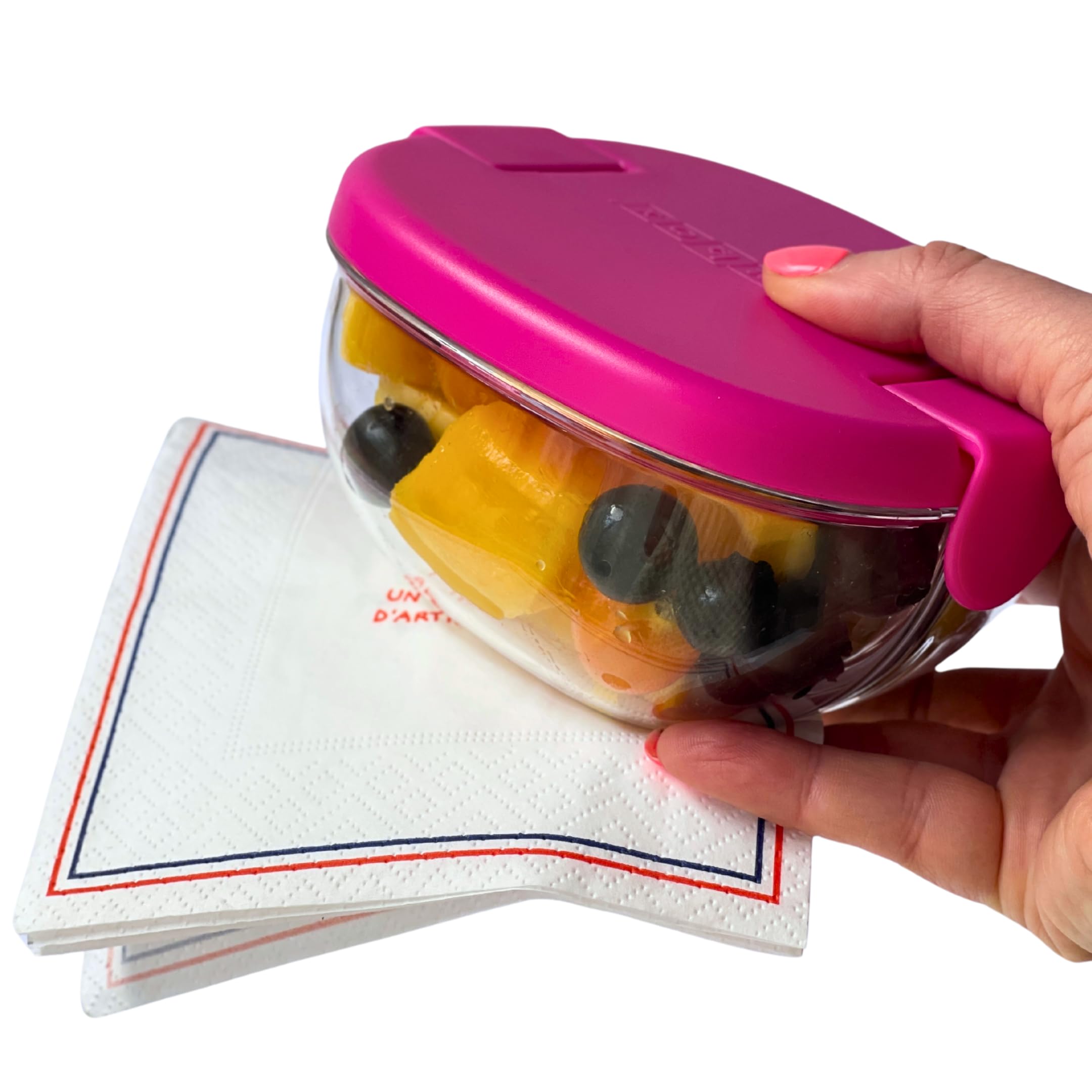 Yumbox Snack Bowl (Raspberry Pink)
