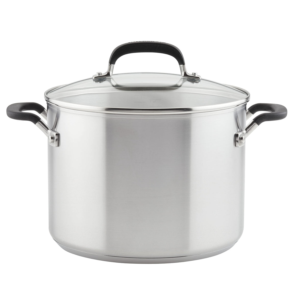 KitchenAid Induction Stock Pot with Lid, 8-Quart, Stainless Steel Stew Pot