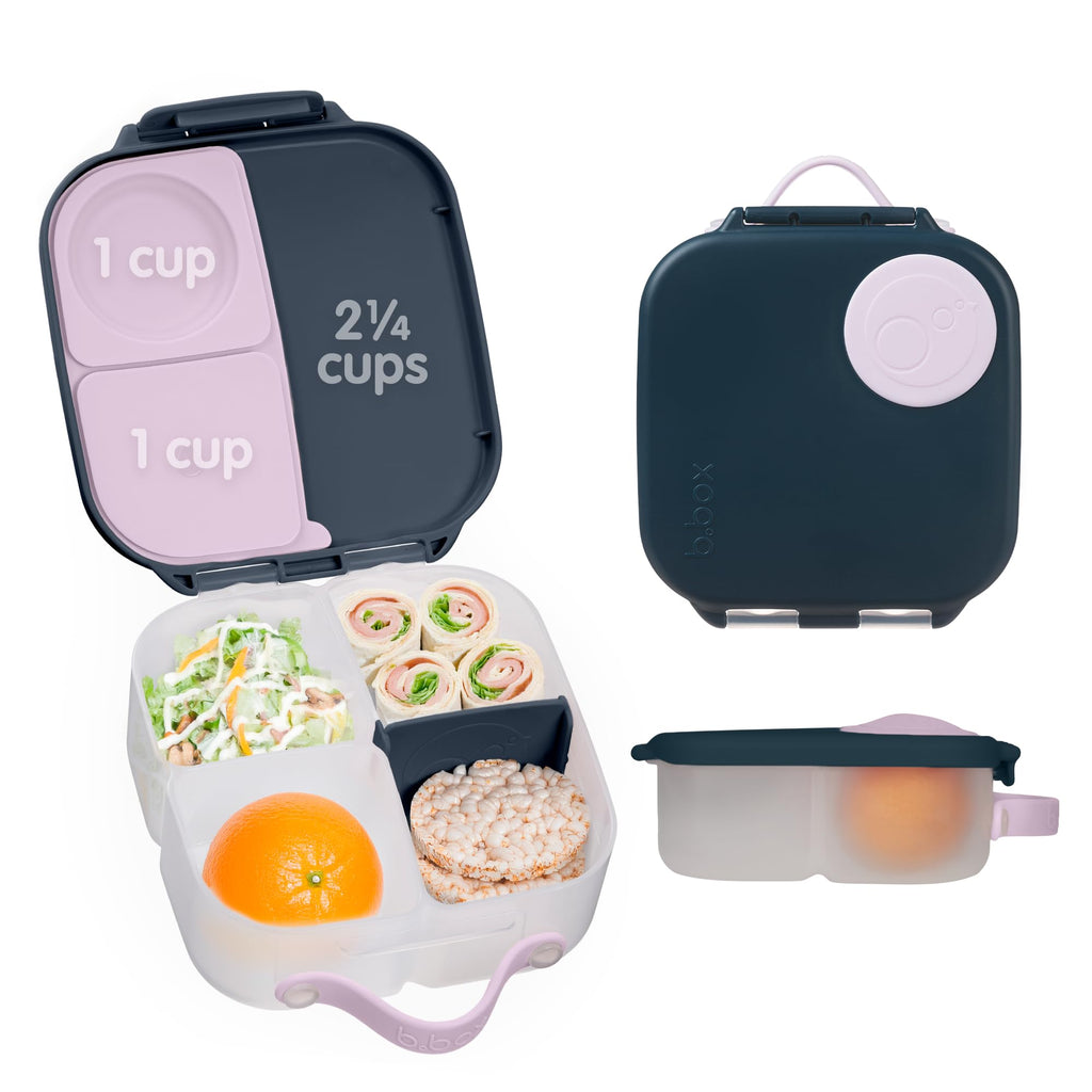 b.box Mini Lunch Box, Snack Containers for Kids, 4.25 Cup