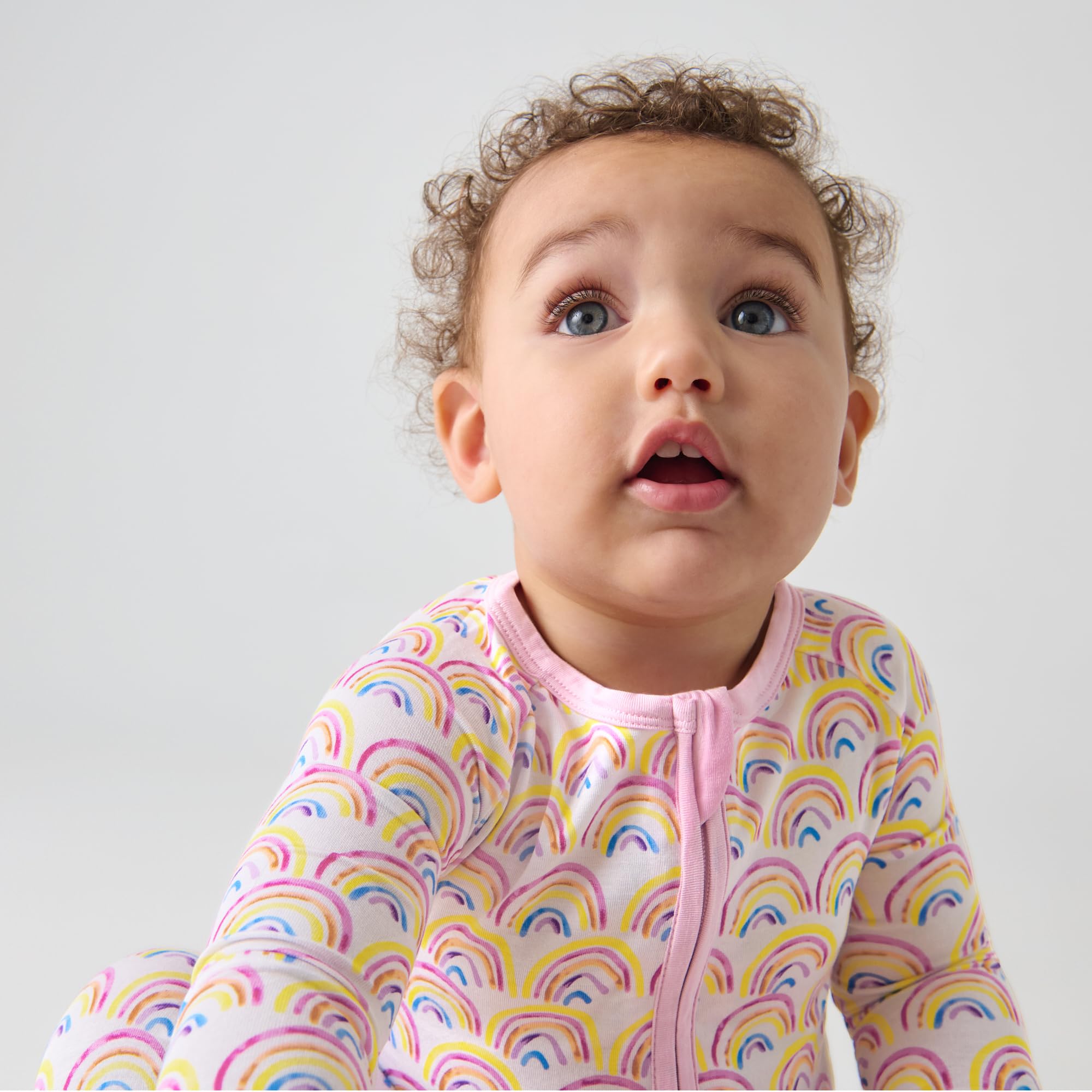 Little Sleepies Baby Pajamas, Pastel Rainbows, Preemie