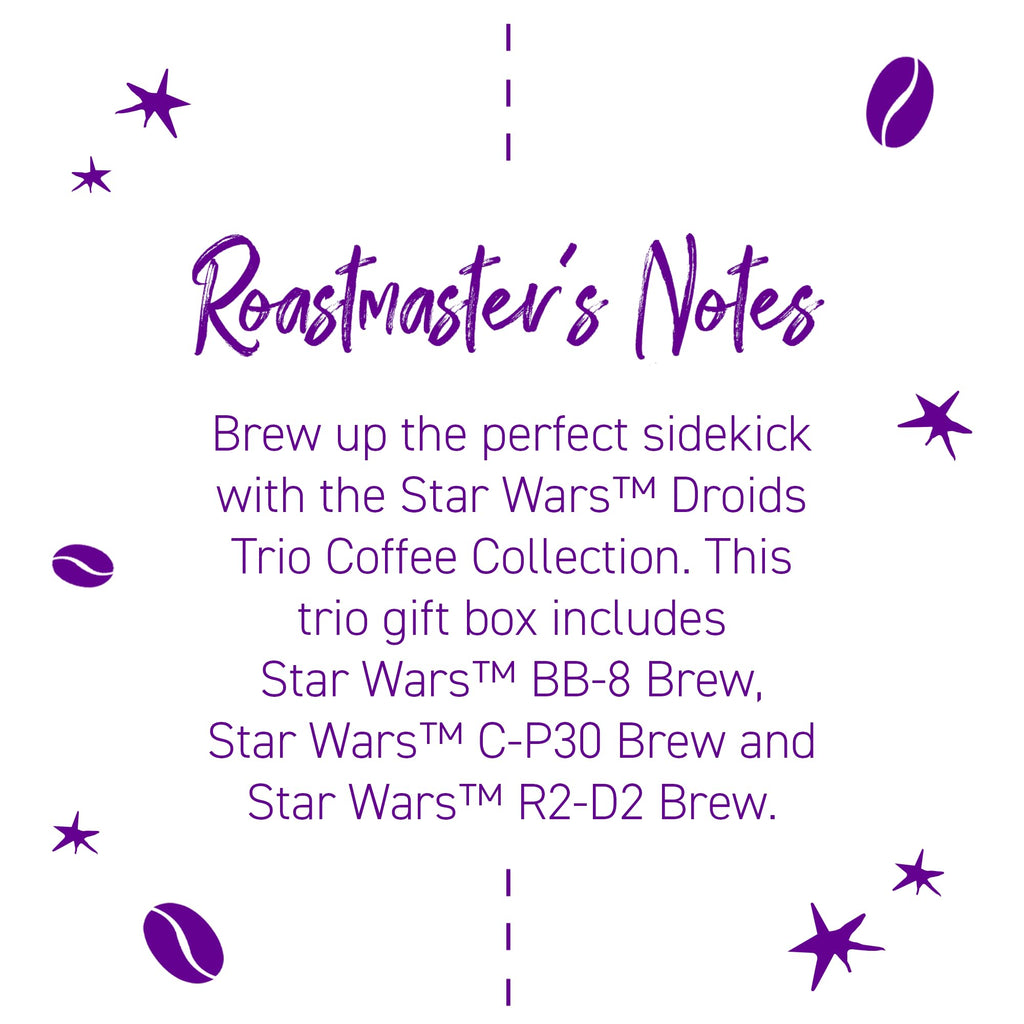 Joffrey's Coffee - Droids™ Trio Collection, STAR WARS Licensed Coffee Collection, Artisan Medium Roast, Brew or French Press (Ground, 11oz)