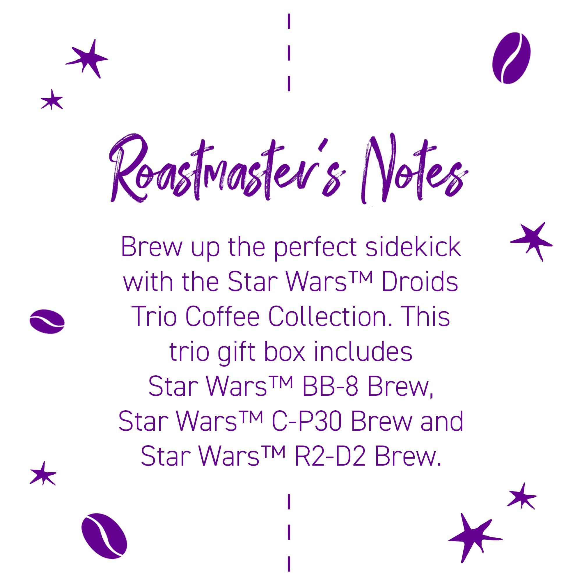 Joffrey's Coffee - Droids™ Trio Collection, STAR WARS Licensed Coffee Collection, Artisan Medium Roast, Brew or French Press (Ground, 11oz)