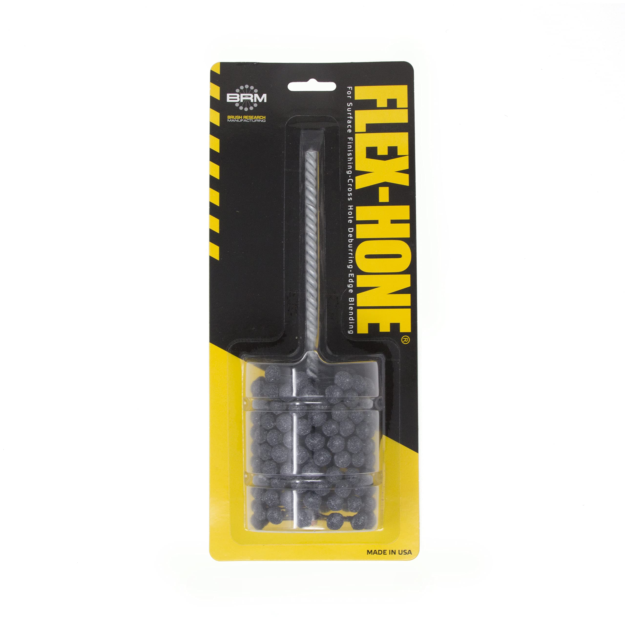 Brush Research BC21280 FLEX-HONE®, 2-1/2" (63.5mm) Diameter, 80 Grit, Silicon Carbide, for Mild Steel, Stainless Steel, Cast Iron and Softer Ferrous Materials
