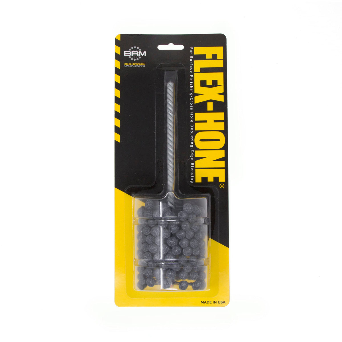 Brush Research BC21412 FLEX-HONE®, 2-1/4" (57.2mm) Diameter, 120 Grit, Silicon Carbide, For Mild Steel, Stainless Steel, Cast Iron and Softer Ferrous Materials