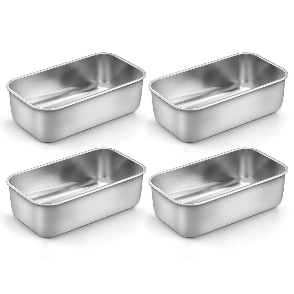 LIANYU Bread Loaf Pans Set of 4, 1 Large (12x5 Inch) & 3 Medium (9x5 Inch)