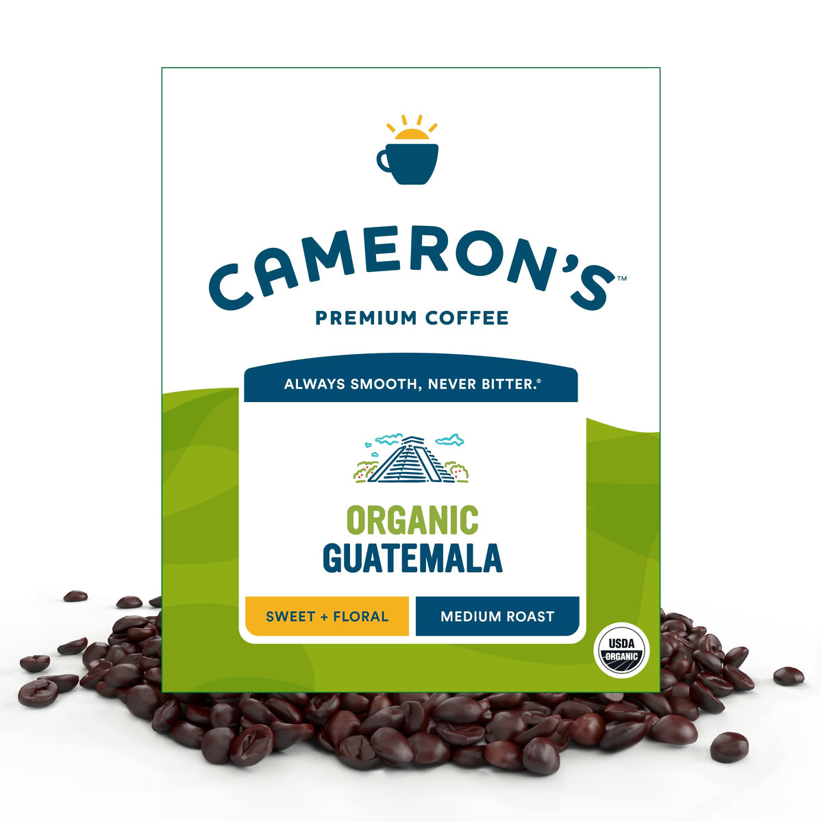 Cameron's Coffee Roasted Whole Bean Coffee, Donut Shop, 28 Ounce