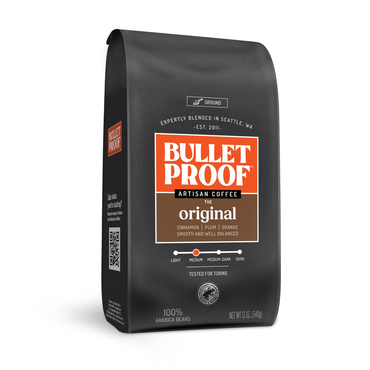 Bulletproof Original Medium Roast Ground Coffee, 12 oz