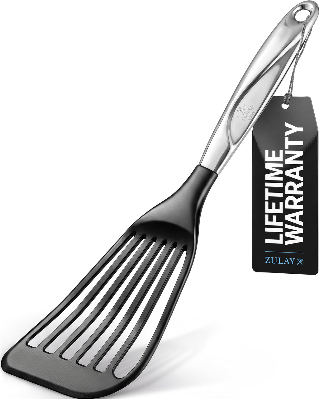 Zulay Kitchen Stainless Steel Fish Turner Spatula