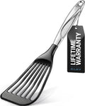 Zulay Kitchen Stainless Steel Fish Turner Spatula