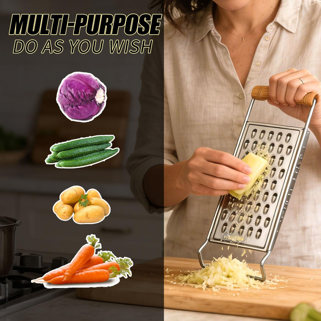 2 Pack Stainless Steel Handheld Grater Set,Coarse & Fine Kitchen Zester