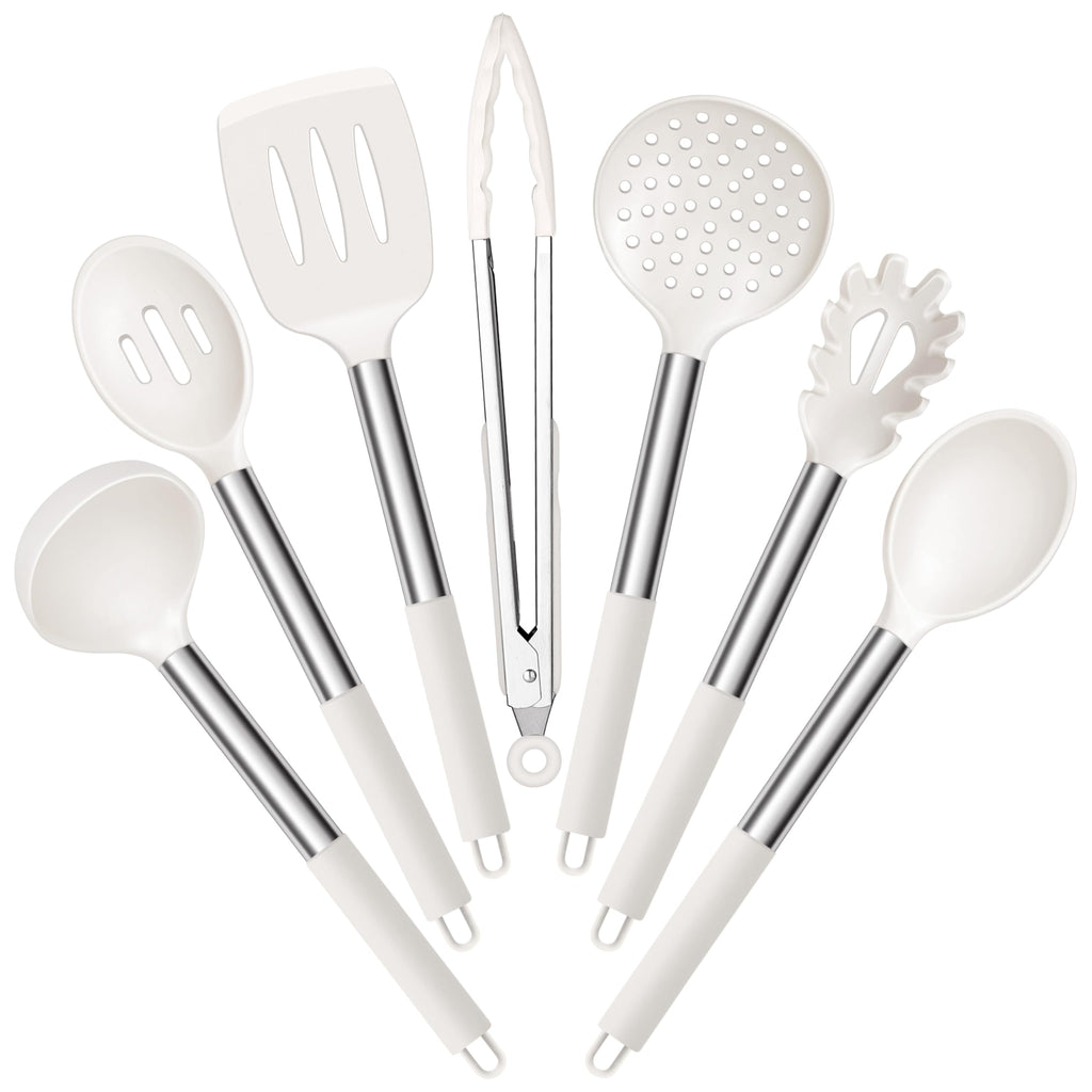 E-far Silicone Cooking Utensils Set, 30-Piece Black Kitchen Utensils Set