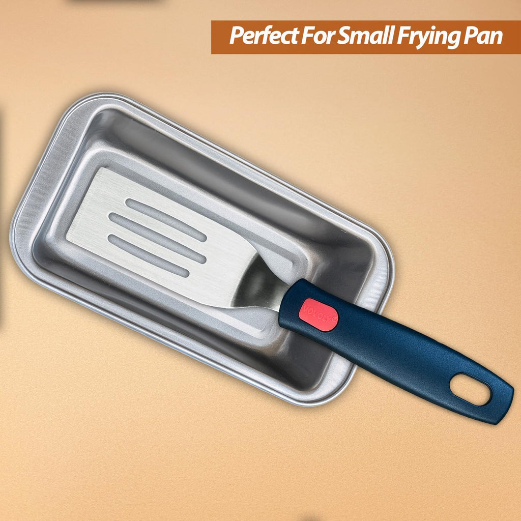 Vovoly Mini Serving Spatula Set, Small Stainless Steel Cutter& Serve Turner