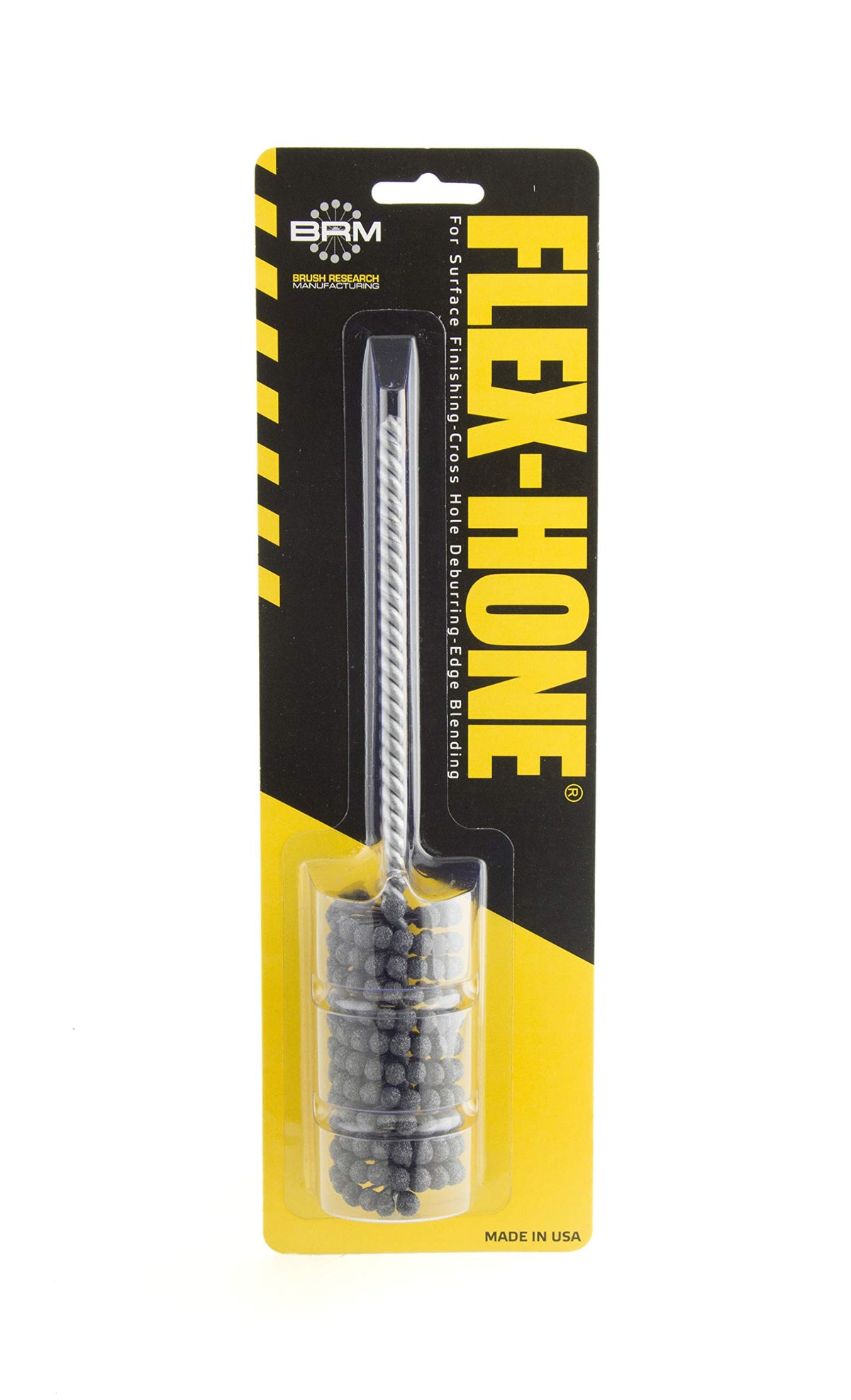 Brush Research BC11812 FLEX-HONE®, 1-1/8" (28.6mm) Diameter, 120 Grit, Silicon Carbide, For Mild Steel, Stainless Steel, Cast Iron and Softer Ferrous Materials