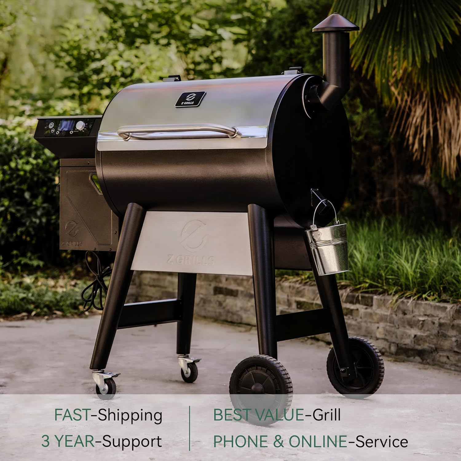 Z GRILLS 7002C Outdoor BBQ Grill, 697 sq in, PID 3.0
