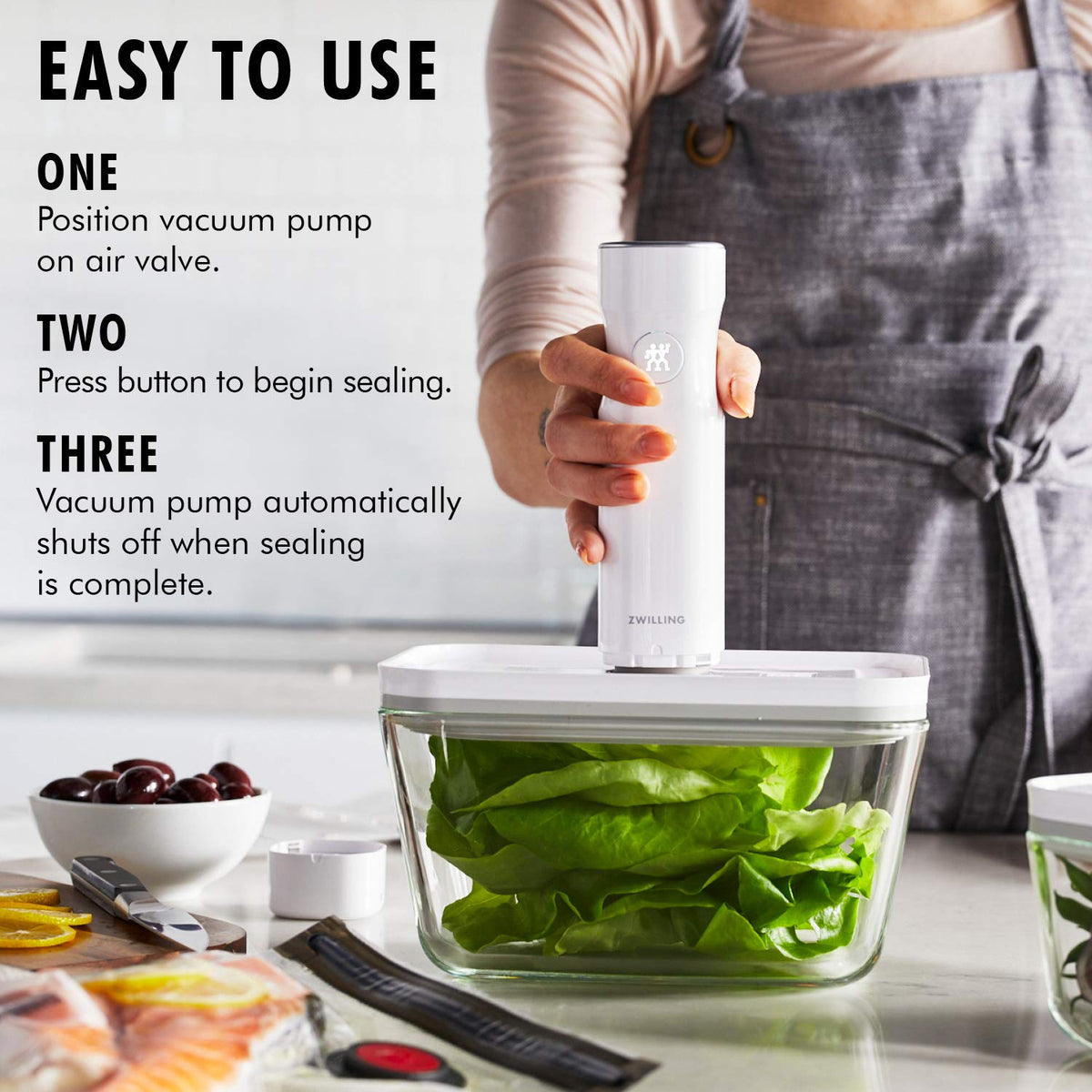 Zwilling Fresh & Save Vacuum Sealer Marchine Starter Set, 6pc