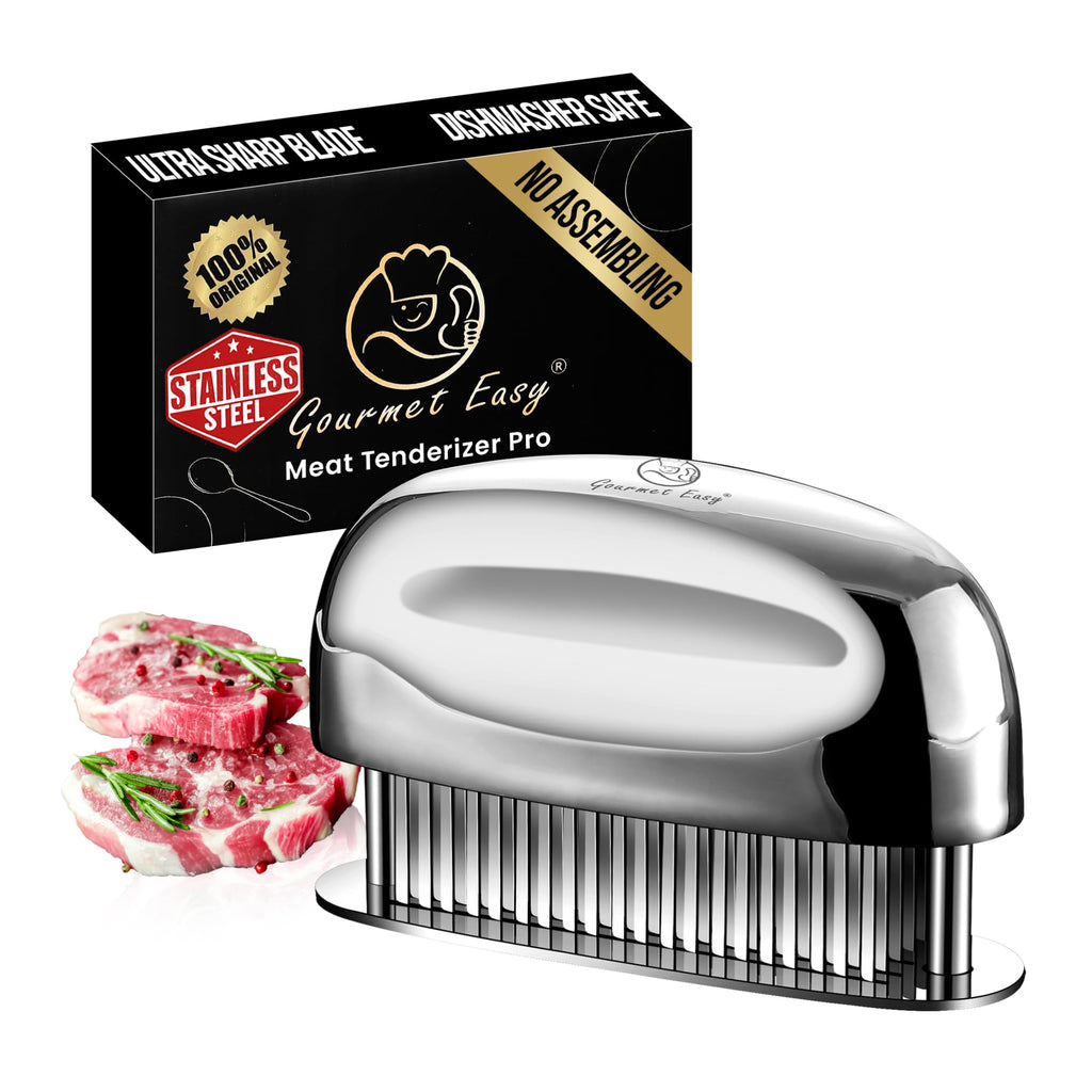 Gourmet Easy Meat Tenderizer Tool with 60 Stainless Steel Sharp Needles