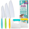 TOVLA JR. Toddler Knife Set for Real Cooking | Safe Kids Cutting | Ages 2-5