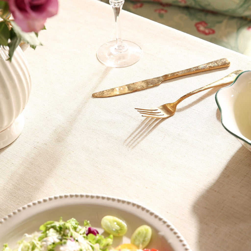 patdrea Vintage French Linen Tablecloth,Rectangular,118"x67"-Cecilia D
