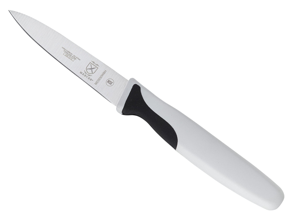 Mercer Culinary Millennia Colors 7-Inch Granton Edge Santoku Knife, Green
