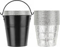 15-Pack Liners & Replacement Traeger HDW152 Drip Grease Bucket for Traeger 20/22/34, Pit Boss, etc Pellets Smoke (Black 15)