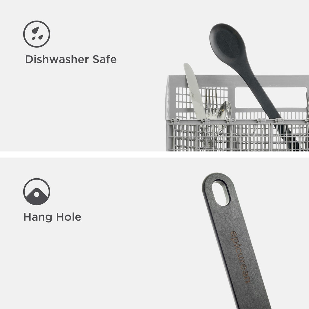 Epicurean Kitchen Series Utensils Medium Serving Stirring Spoon - Dishwasher Safe, Non-Toxic and Made in the USA,Slate