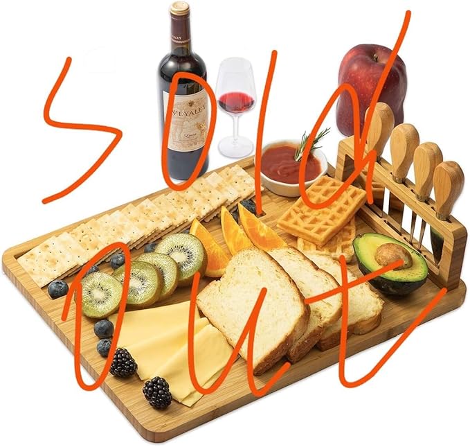 Cutting Board Wood Chopping Board Double Sided Charcuterie Boards Serving Board Kitchen Essential House Warming Hostess Host Gift Serving Tray for Christmas Wedding Birthday Anniversary Burgundy