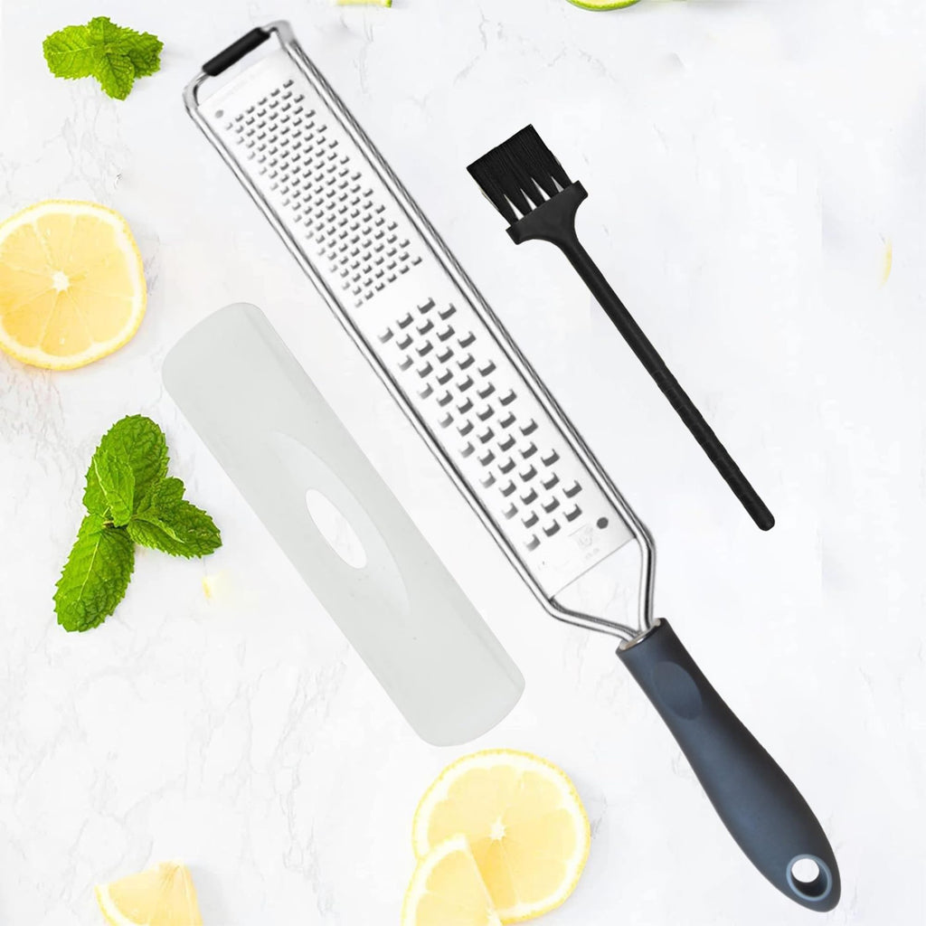 Premium Kitchen Lemon and Parmesan Cheese Zester-Versatile Spiralizer for Fruits, Vegetables, Garlic, and Citrus Finest Food Shredder and Peeler - Essential Zesting Tool for Culinary Enthusiasts