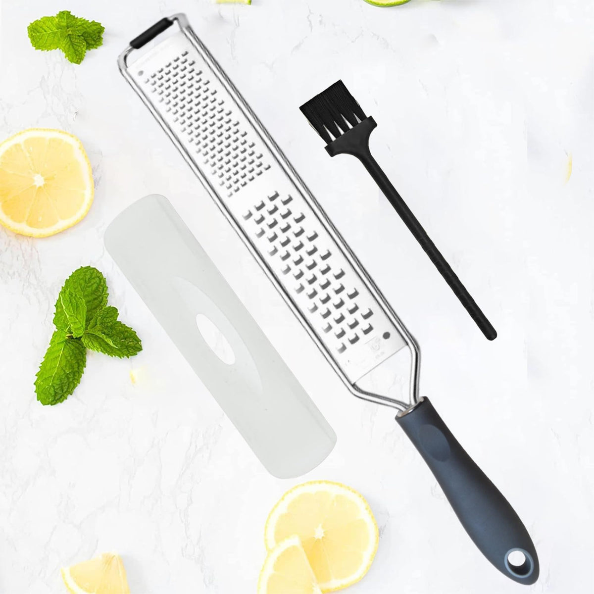 Premium Kitchen Lemon and Parmesan Cheese Zester-Versatile Spiralizer for Fruits, Vegetables, Garlic, and Citrus Finest Food Shredder and Peeler - Essential Zesting Tool for Culinary Enthusiasts