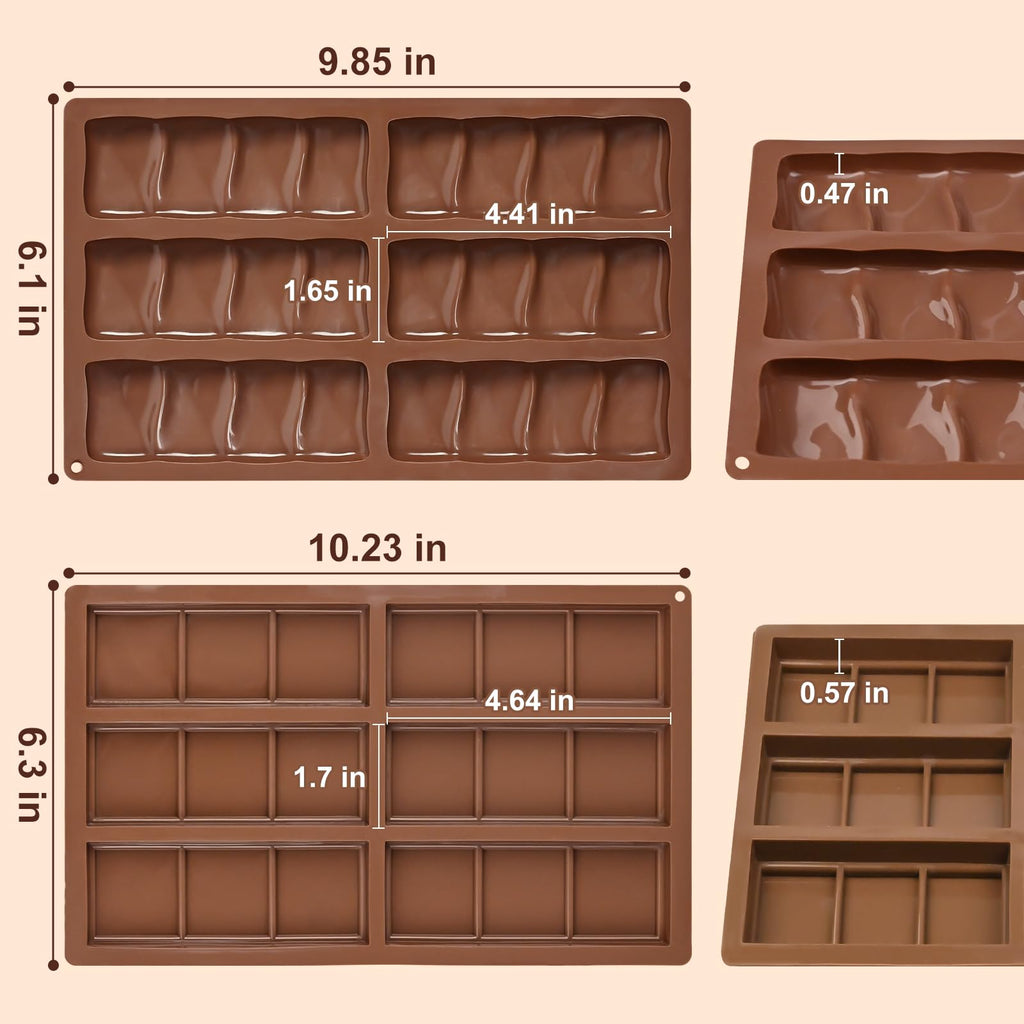 Chocolate Molds for Dubai Pistachio Stuffed, 2 Pack