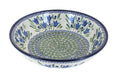 Blue Rose Polish Pottery - Blue Tulip Large Salad Bowl - 9.75" Diameter - Great Bowl for Salad, Pasta, or Serving Guests