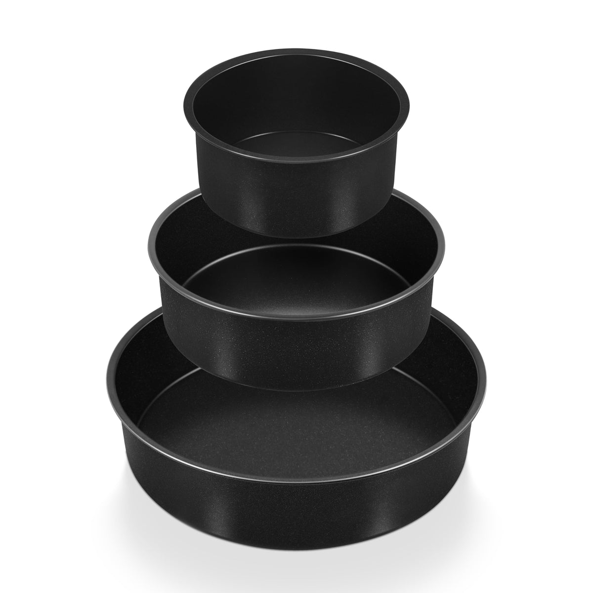 P&P CHEF 8 Inch Cake Pan Set of 3, Non-Stick Round Cake Pans