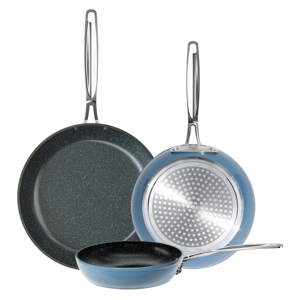 Nuwave 3-Piece 8”, 10”, 12” Forged Lightweight Frying Pan Set