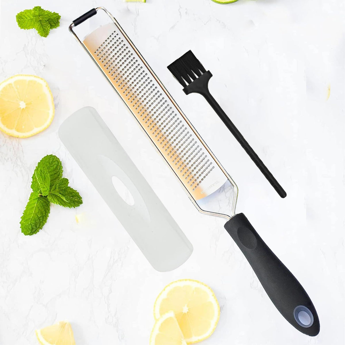 Premium Kitchen Lemon and Parmesan Cheese Zester-Versatile Spiralizer for Fruits, Vegetables, Garlic, and Citrus Finest Food Shredder and Peeler - Essential Zesting Tool for Culinary Enthusiasts