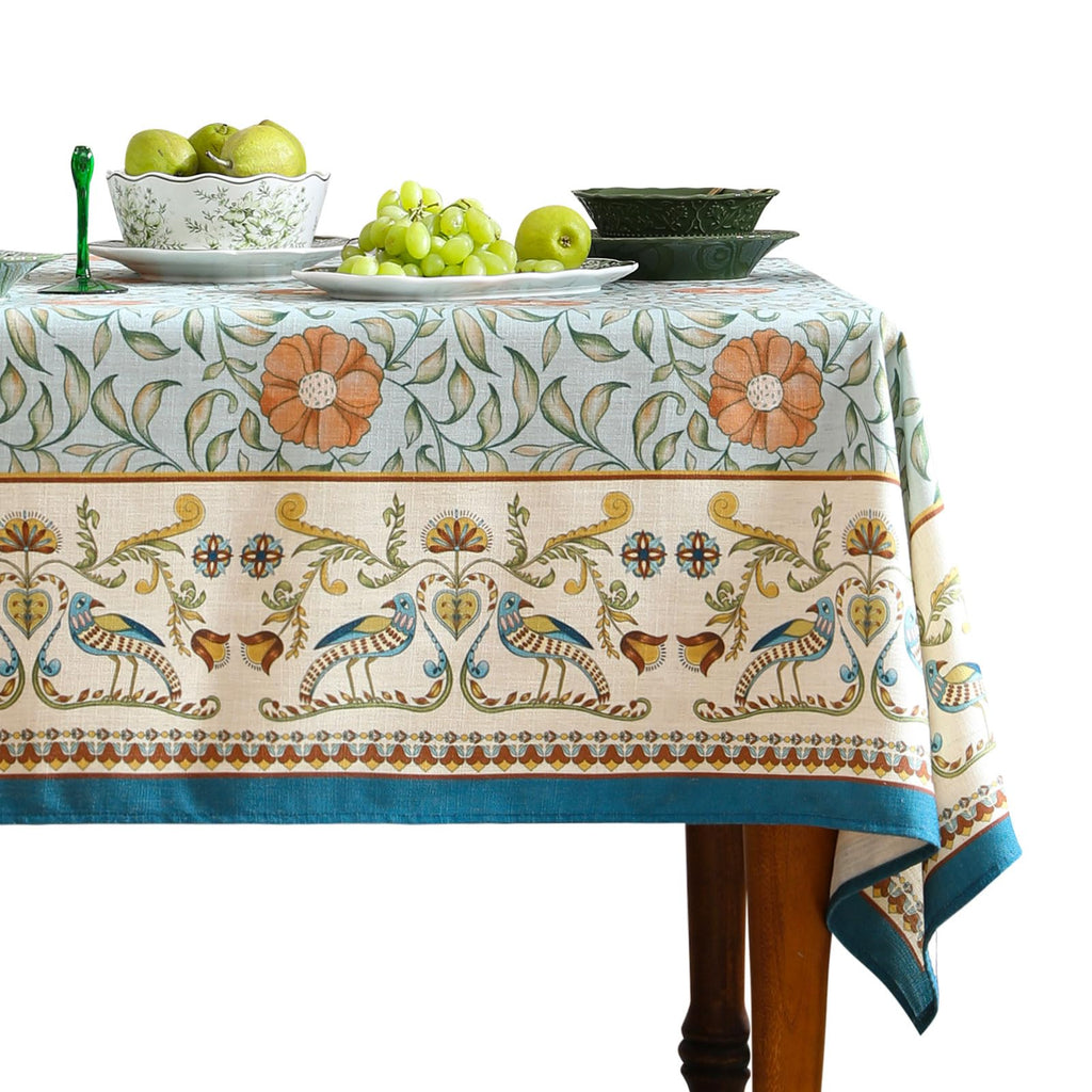 patdrea Vintage French Linen Tablecloth,Square,55"x55"-Wensel