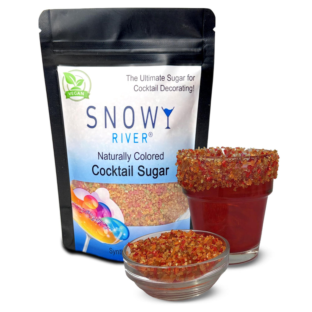 Snowy River Blue Dream, Cocktail & Margarita Sugar Rimmer - Vibrant Naturally Colored Sugar for Cocktail Rimming, Baking & Decorating, Medium Crystal - 80oz