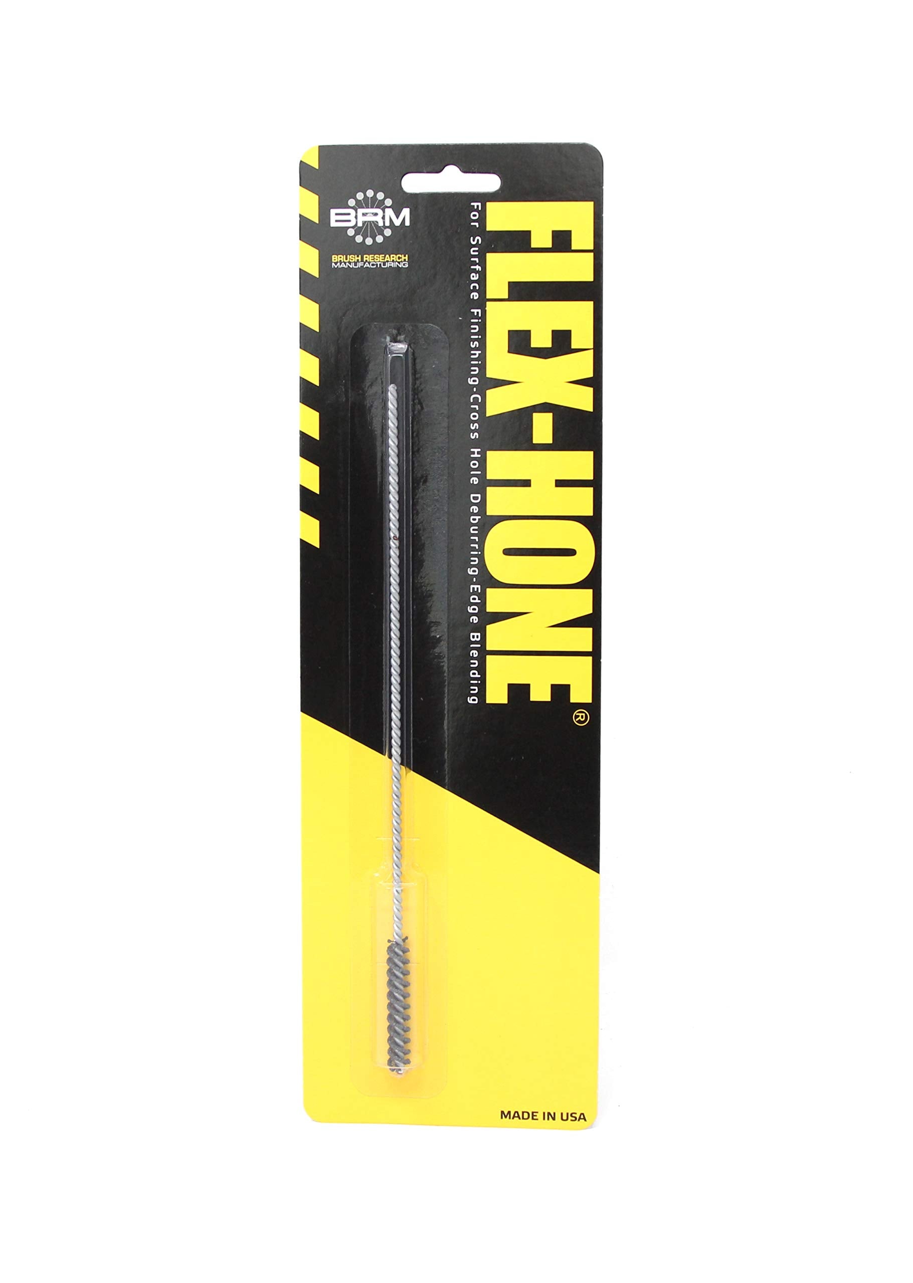 Brush Research BC64M18 FLEX-HONE®, 1/4" (6.4mm) Diameter, 180 Grit, Silicon Carbide, for Mild Steel, Stainless Steel, Cast Iron and Softer Ferrous Materials