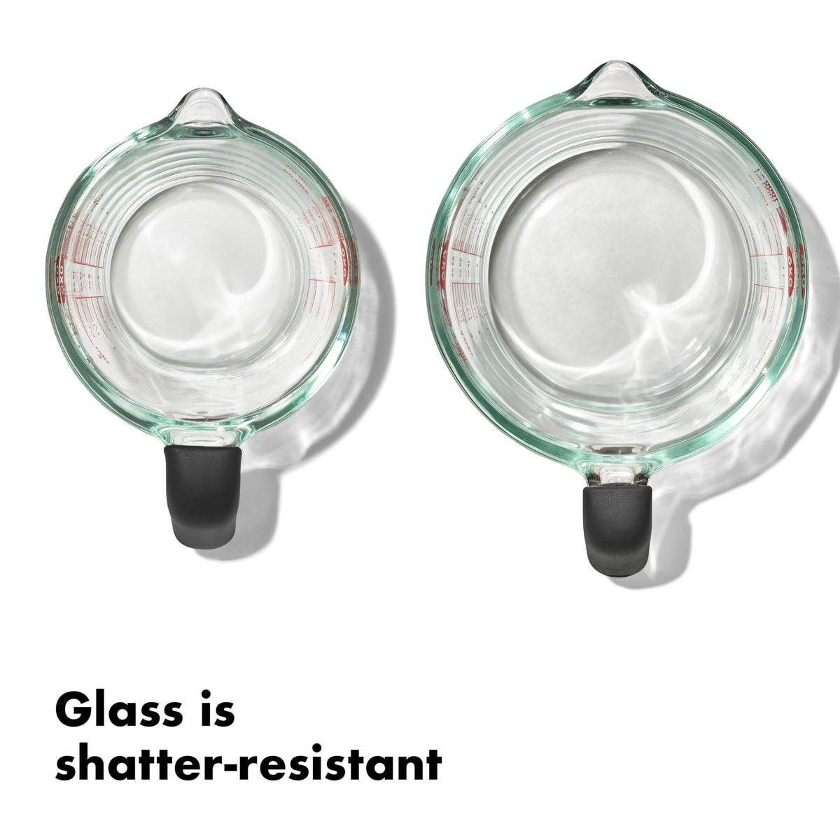 OXO Good Grips Glass Measuring Cup Set, 2 Cup & 4 Cup with Non-Slip Handle
