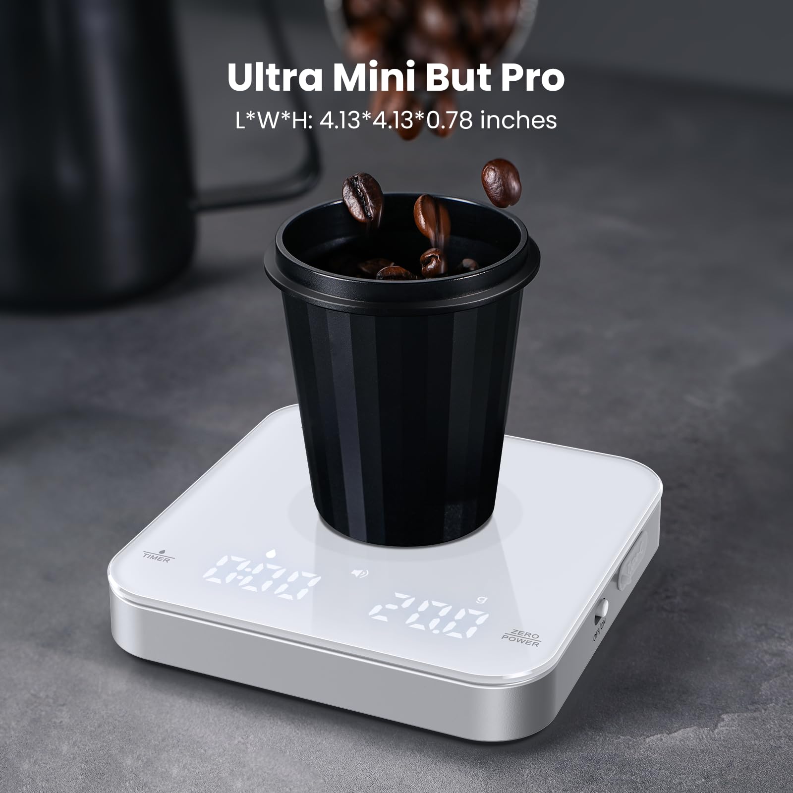 Maestri House S2 Espresso Coffee Scale with Timer 0.1g Precision Shot Scale