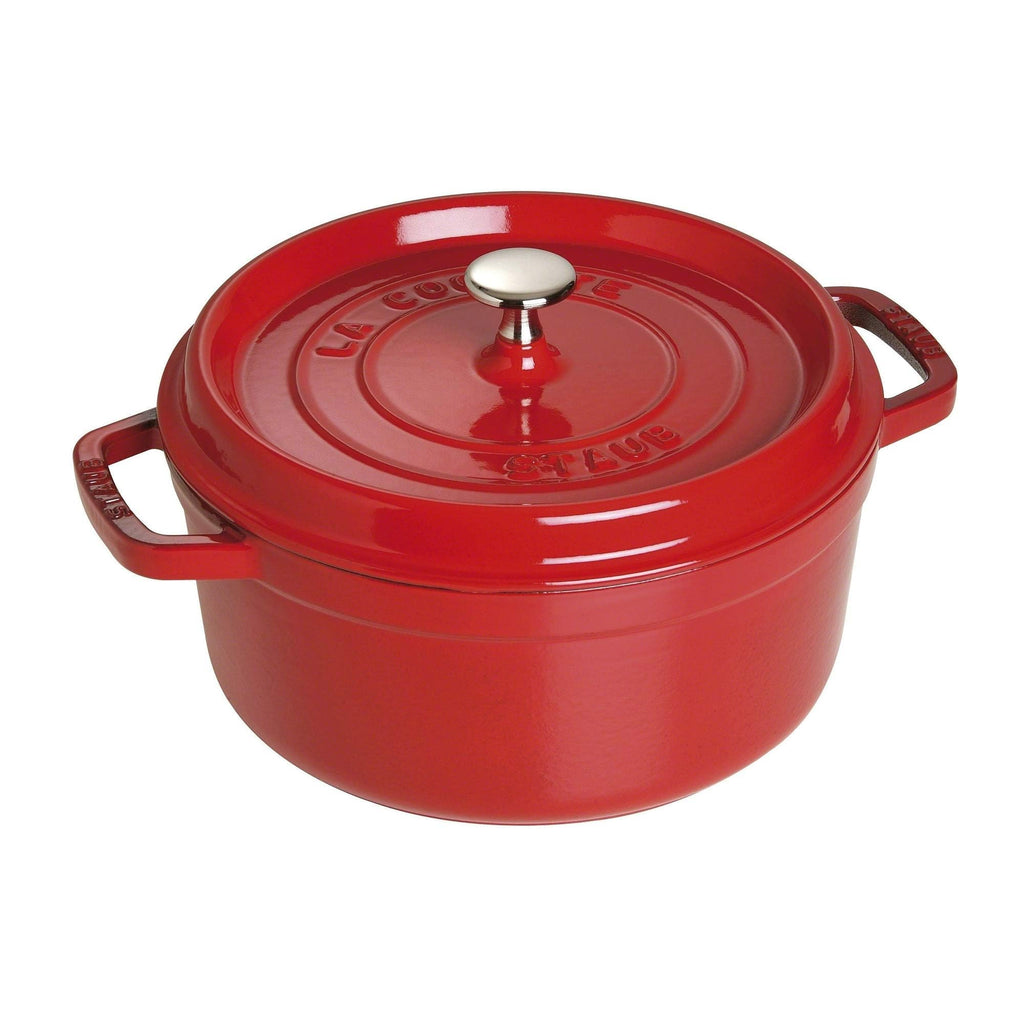 STAUB Cast Iron Round Cocotte, Dutch Oven, 2.75-quart, serves 2-3, Made in France, Matte Black