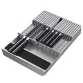 NIUXX Knife Drawer Organizer, Large Capacity In-Drawer Knife Block Set