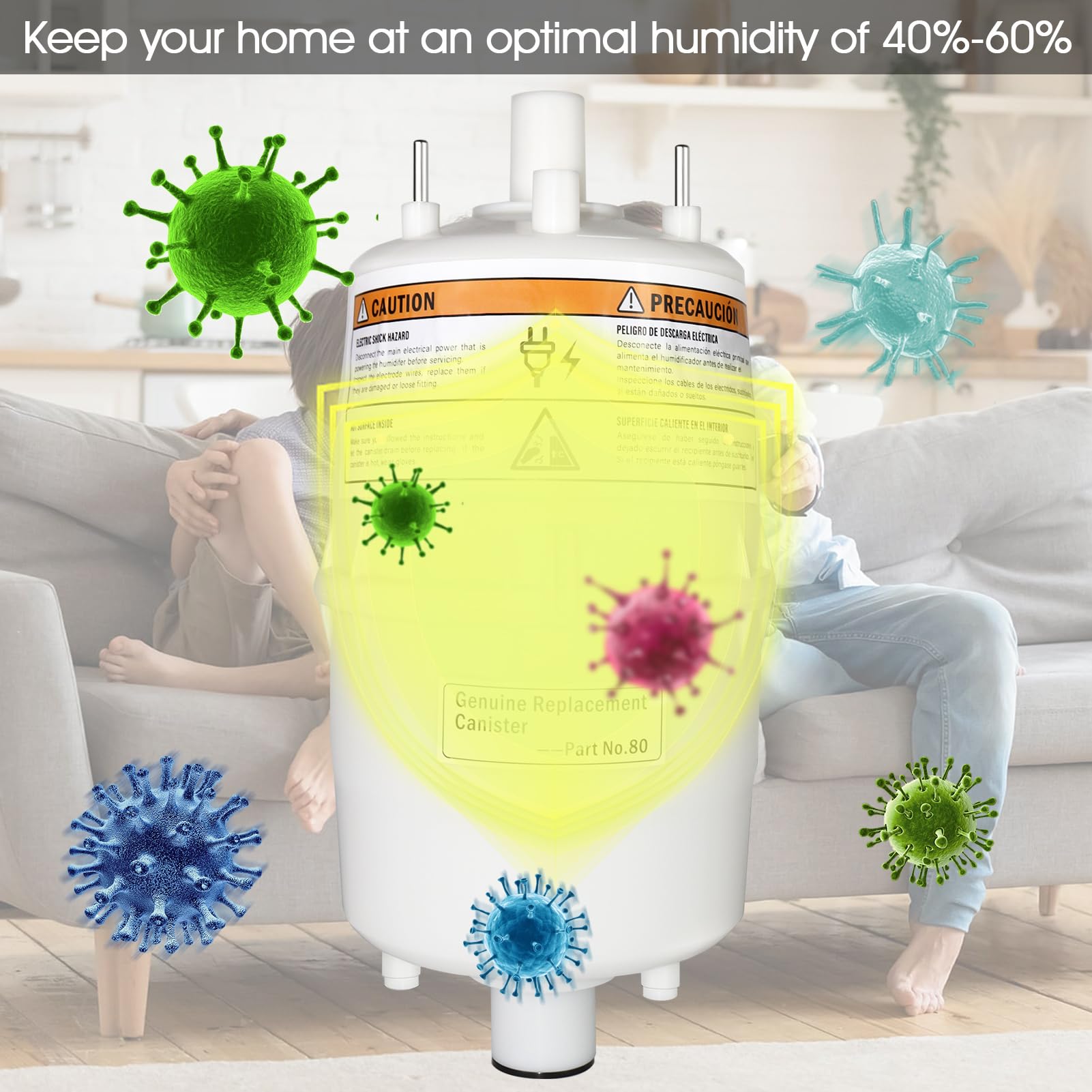 80 Replacement Canister for AprilAire 800 Steam Humidifier Models 800,865