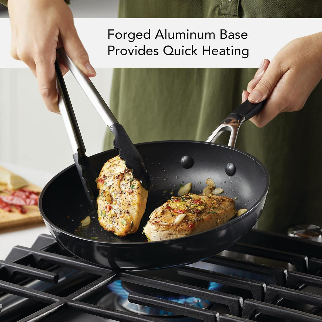 KitchenAid Hard Anodized Nonstick Cookware/Pots and Pans Set, 10 Piece - Matte Black