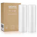 Wevac Vacuum Sealer Bags for Food 11x50 2 Rolls, Fit Food Saver Machines